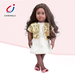 Vestido <span class=keywords><strong>de</strong></span> moda <span class=keywords><strong>para</strong></span> chica, muñeca <span class=keywords><strong>de</strong></span> articulaciones móviles <span class=keywords><strong>de</strong></span> plástico, color negro africano - Product Image 2