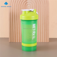 Flacon de protéines personnalisé 500ml gym fitness shaker avec compartiment à poudre pilulier