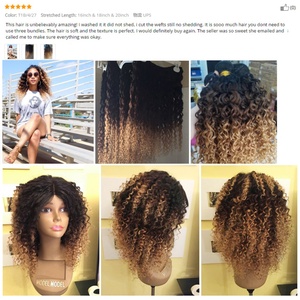 Extensiones de Cabello Humano, Peluca de Encaje 360, Cierre de Encaje Francés, Rubio Miel, Ondulado Profundo, Cabello Brasileño 100% Remy, 1B 4/27, 180% - Product Image 2
