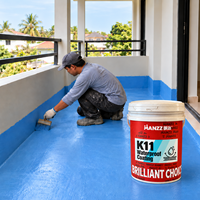 Peinture imperméable K11 à base de ciment pour balcon, revêtement d'étanchéité sous carrelage, vente en gros, fourniture OEM pour les revendeurs de matériaux