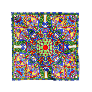 Bandana en soie personnalisée de 24 pouces, foulard imprimé, foulard de tête personnalisé, foulard de cou, bandeau pour cheveux, accessoire de sac - Product Image 1