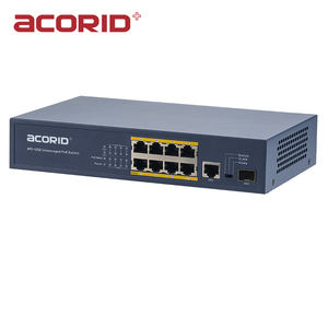 Poe Switch สมาร์ท8FE + 1GE + 1พอร์ต <span class=keywords><strong>SFP</strong></span> 10/100Mpbs 52V สมาร์ทสำหรับกล้องวงจรปิด <span class=keywords><strong>Hikvision</strong></span> Dahua IP กล้อง - Product Image 2