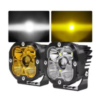 Projecteur de 4 pouces en forme de trèfle à quatre feuilles, phare antibrouillard jaune de 3 pouces pour montant A, feux de gabarit pour camion Baja