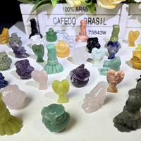Prix de gros : Pierres de guérison en cristal, matériaux variés, sculptures Hibou, Ange, Citrouille pour ornement