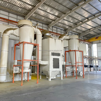 Ligne de production de poudre industrielle à commande PLC pour la fabrication des métaux, incluant un blaster à billes, un four de séchage, un convoyeur à chaîne et une pompe