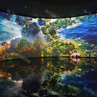 Système de projection immersive 3D en intérieur pour salles de projection, écrans interactifs, expositions et espaces d'expérience numérique