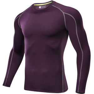 थोक कस्टम फास्ट सूखी लंबी आस्तीन बास्केटबॉल पुरुषों की चल रही फिटनेस पर पुरुषों की चल रही फिटनेस शर्ट - Product Image 5