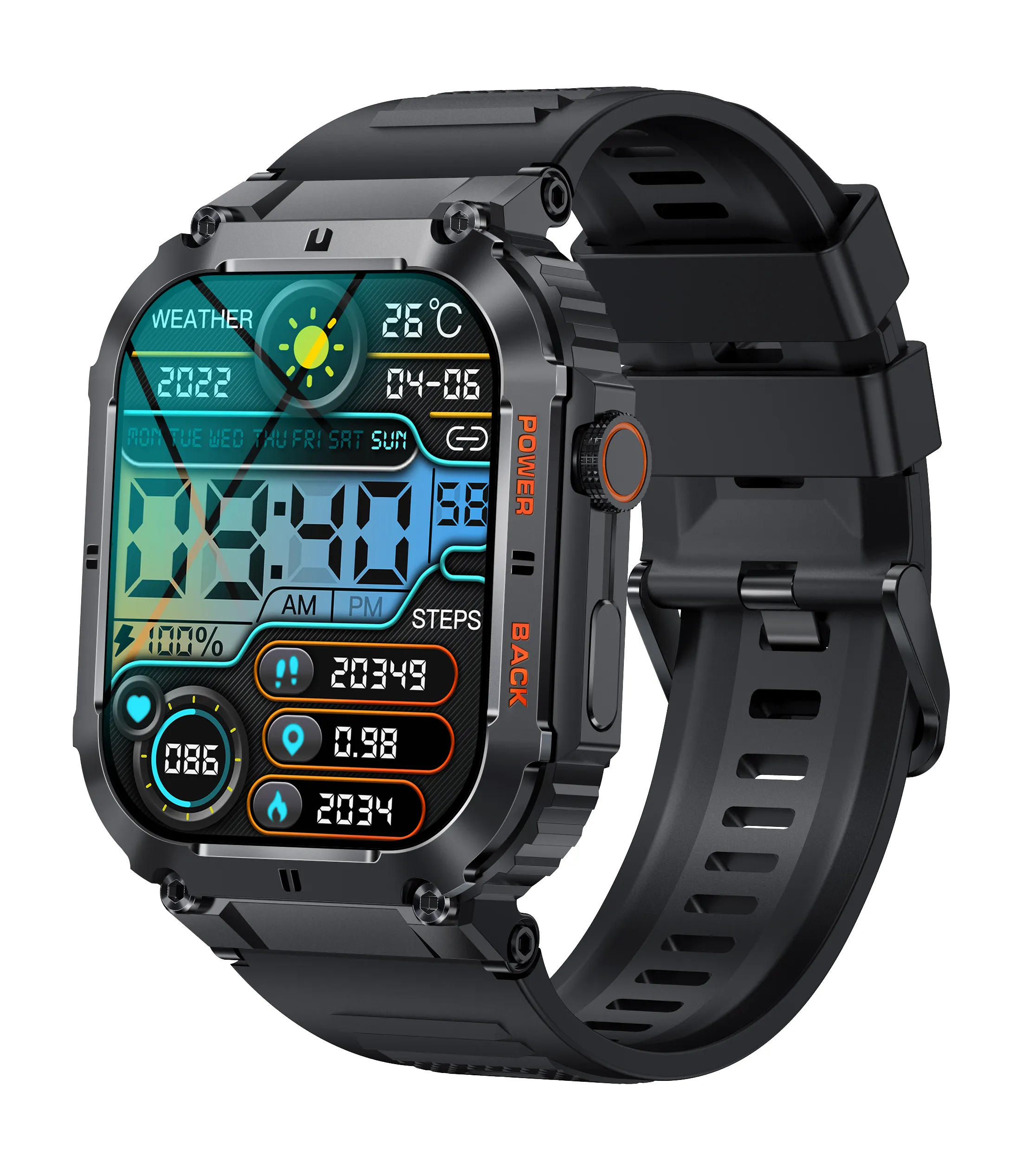 2023 NOVO K57 PRO Hot vendas Longa espera 400 m Ah smartwatch 1,96 polegadas tela cheia de toque fitness BT chamando relógios inteligentes