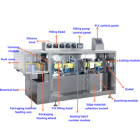 Machine de formage automatique verticale de haute précision pour blisters de boissons, huiles, désodorisants de voiture et parfums liquides à base de membrane
