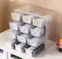Petite boîte de rangement multifonctionnelle Type de tiroir Boîte de rangement d'objets de bureau pour lentilles de contact rouge à lèvres