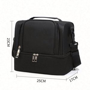 Sac isotherme double couche en tissu épais avec feuille d'aluminium pour le transport de biberons de lait maternel en extérieur pour adultes, personnalisable - Product Image 2