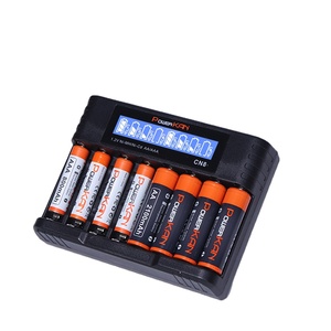 CN8-new 18650 Battery Charger LCD hiển thị 1-12 slots 3.7V lithium có thể sạc lại tương thích 16340 14500 18650 26650 12V điện áp - Product Image 1