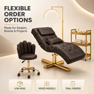 Cama de Belleza Reclinable JOXIN con Ajuste Manual de Piernas, Cojín Grueso y Almohada de Cabeza Extraíble para Programas de Marca Privada OEM - Product Image 2