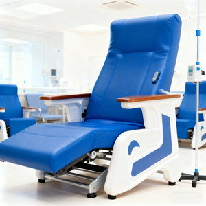 Grande Medico Medico Mobili Moderna Infusione Sedia Ospedale per pazienti reclinabile divano con IV Pole in pelle e metallo materiale - Product Image 2