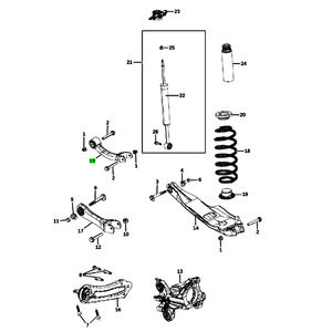 Brazo de control para Jeep Cherokee 2014-2023, sistema de suspensión inferior MacPherson 5090110AA 68207620AA - Product Image 4