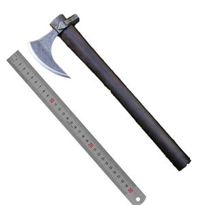 HK Pick Head <b>Axe</b> Ornament DIY Outdoor Wood <b>Handle</b> Stainless Steel Double Blade Hatchet 10cm Cutting Edge 415mm Overall Length 1 - Product Image 2