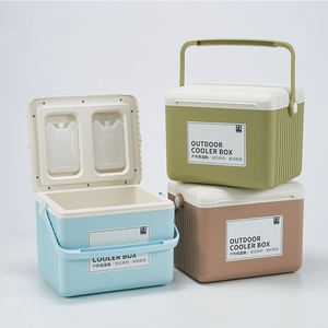 Glacière portable 13L en plastique rigide avec logo personnalisé, cadeau promotionnel d'entreprise pour activités de plein air, <span class=keywords><strong>plage</strong></span>, camping, bière - Product Image 1