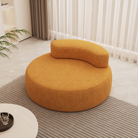 Ensemble de canapé-lit modulaire moderne en tissu de lin et mousse compressée, design carré, pour la maison, l'appartement, l'hôtel, l'hôpital, trois places
