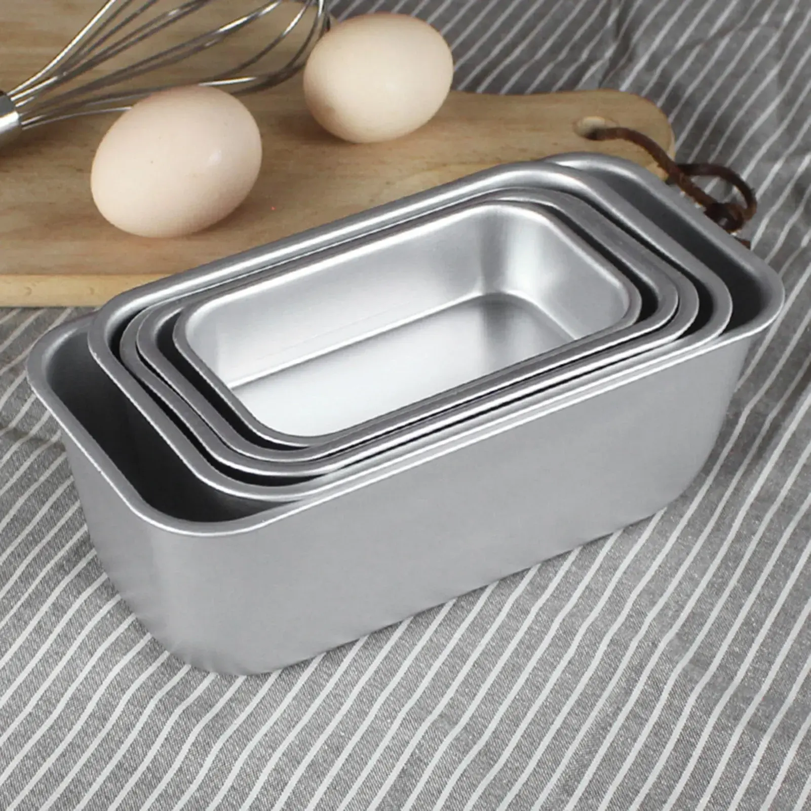 12-20Cm Hình Chữ Nhật Bánh Khuôn Nhôm Hợp Kim Bánh Mì Tráng Miệng Khuôn Không Dính Tự Làm Bánh Bakeware Brownie Khuôn Cho Nhà Bếp Nướng