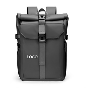 <span class=keywords><strong>Sac</strong></span> à dos pour ordinateur portable en cuir PU imperméable à grande capacité avec logo personnalisé, design professionnel pour l'école, les voyages, le <span class=keywords><strong>travail</strong></span>, dos souple - Product Image 1