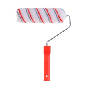 Rodillo de <span class=keywords><strong>Pintura</strong></span> con Rayas Rojas para Decoración de Interiores, Rodillo de <span class=keywords><strong>Pintura</strong></span> con Patrón Personalizado - Product Image 4