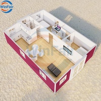 WinFair Mobile Homes Maison préfabriquée portable pliable 30Ft Chine 20Ft 2 chambres Conteneur extensible avec salle de bain