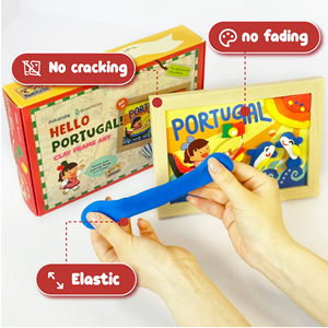 Lot de pâte à modeler nettoyable à l'eau, souvenir géographique Océan et Drapeau National du <span class=keywords><strong>Portugal</strong></span> - Product Image 2