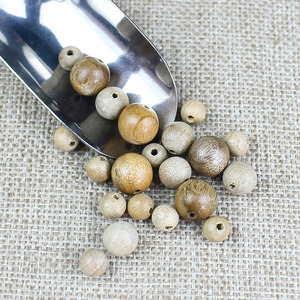 Cuentas redondas de madera Golden Phoebe de 6, 8 y 10 mm, cuentas espaciadoras para hacer pulseras, materiales para manualidades DIY - Product Image 1