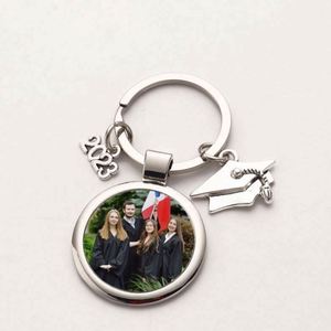 Wholesale Photo Sublimation <b>Keychain</b> Blank Personalization Custom DIY 2024 Class Graduate Gift Charm Metal Graduation Key Chain - Product Image 6