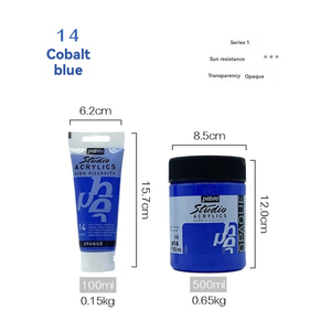 <span class=keywords><strong>PEBEO</strong></span>-Ensemble acrylique semi-mat métallique nacré de 500ml, pour le bricolage de peintures murales, toile en papier <span class=keywords><strong>verre</strong></span> résistante à la lumière - Product Image 5
