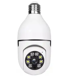 Smart wifi sem fio lâmpada cctv câmera 360 graus câmera ip home security câmera Panoramic Baby Pet CCTV Mo