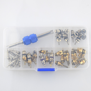 ชุดวาล์วปรับอากาศในรถยนต์ R134 <span class=keywords><strong>R12</strong></span>,อุปกรณ์ตกแต่งรถยนต์40ชิ้นแกนวาล์ว AC & เครื่องมือ - Product Image 4