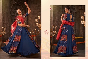 Nuevo diseño moderno diseñador tradicional Navaratri Lehenga Choli para mujer desgaste disponible a precio mayorista - Product Image 6