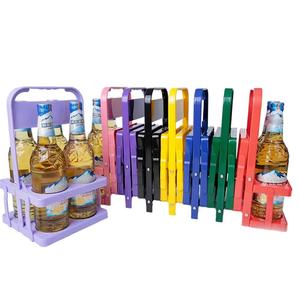 Tùy Chỉnh Màu Rượu Vang Chủ 4-Chai Có Thể Gập Lại Nhựa PP Chai Nước Giải Khát Chai Tàu Sân Bay Cho Thực Đồ Uống Cho Bar Nhà Hàng - Product Image 6