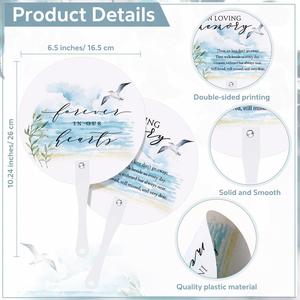 Custom Wedding Round Plastic <b>Hand</b> <b>Fan</b> Transparent PVC <b>Hand</b> <b>Held</b> <b>Fans</b> Advertising PP <b>Fans</b> for Gift - Product Image 3