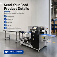 Machine d'emballage horizontale automatique pour aliments, pain, biscuits, avec alimentation par bande de 2 m, équipement d'emballage haute vitesse, prix