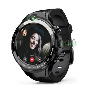 FITUP W100 Dupla HD Câmera de Vídeo Chamada Smartwatch Android Watch Phone 4G cartão Sim relógio Inteligente Para O Esporte