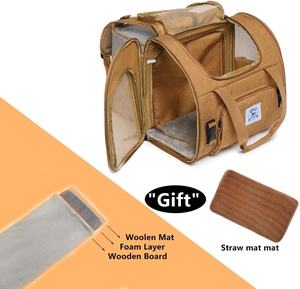 กระเป๋าเป้สะพายหลังสำหรับสัตว์เลี้ยงสำหรับสุนัขขนาดเล็ก แมวขนาดกลาง มังกรเครา กระต่าย-ผ้าอ็อกซ์ฟอร์ดระบายอากาศได้ พับเก็บได้ พกพาสะดวกสำหรับกิจกรรมกลางแจ้ง - Product Image 5