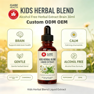 Extracto Líquido Herbal para Niños OEM, Gotas sin Alcohol de Manzanilla y Menta, 30 ml, Calmante para el Cerebro de los Niños, Marca Privada - Product Image 1