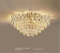 Luxe Moderne Plafond Cristal Classique Villa Banquet Hall Style pour Salon Hôtel Hall Toute La Maison Décor À La Maison Lumière Moyenne