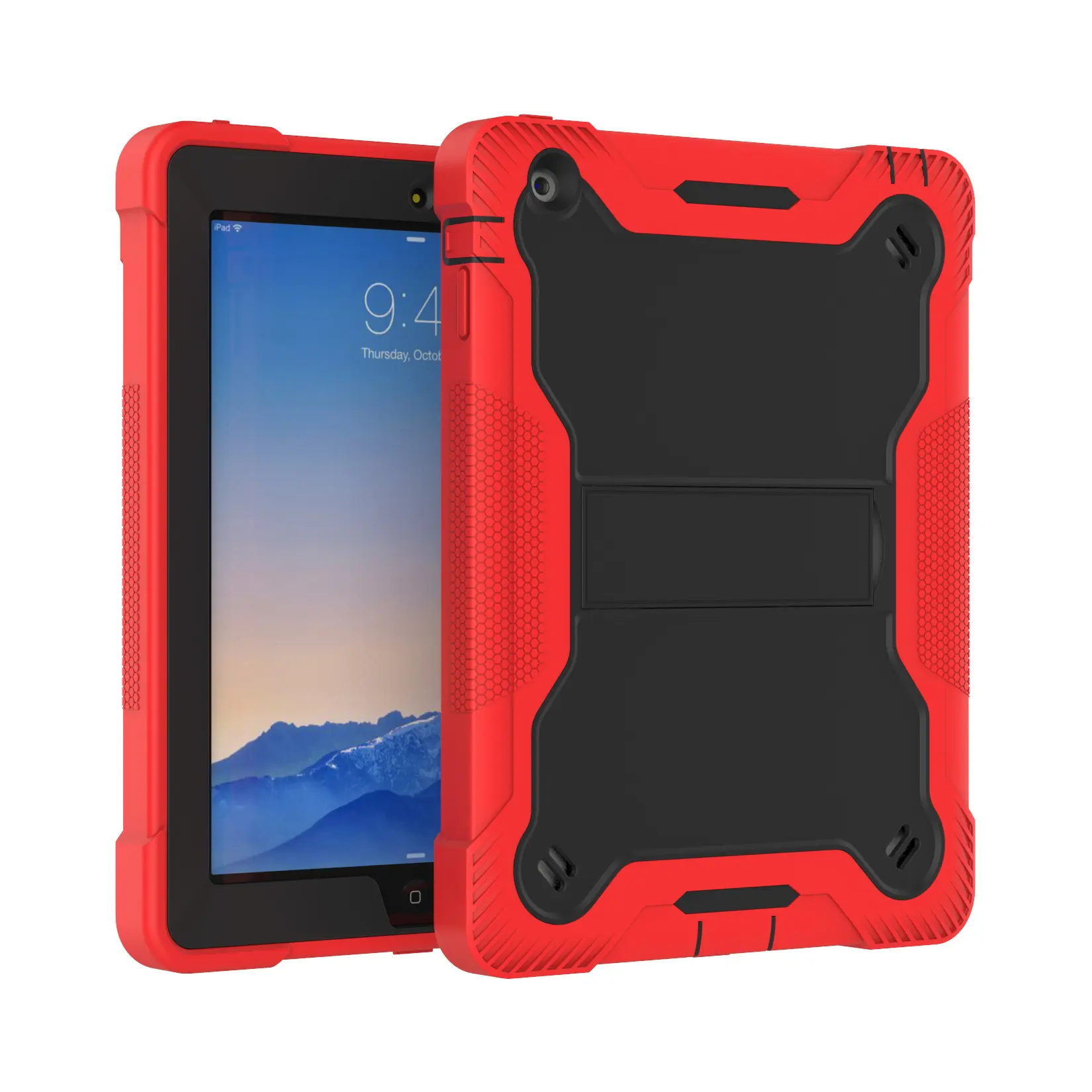 For Apple IPad 2 3 4 A1458 A1459 A1460 A1416 A1397 Case Shockproof Kids Safe PC Silicon Hybrid Stand Full Body Tablet Cover