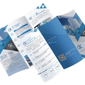 Folletos Plegables Publicitarios Impresos en Offset en Papel de Cobre/Doble Adhesivo para Matrícula Escolar - Product Image 3