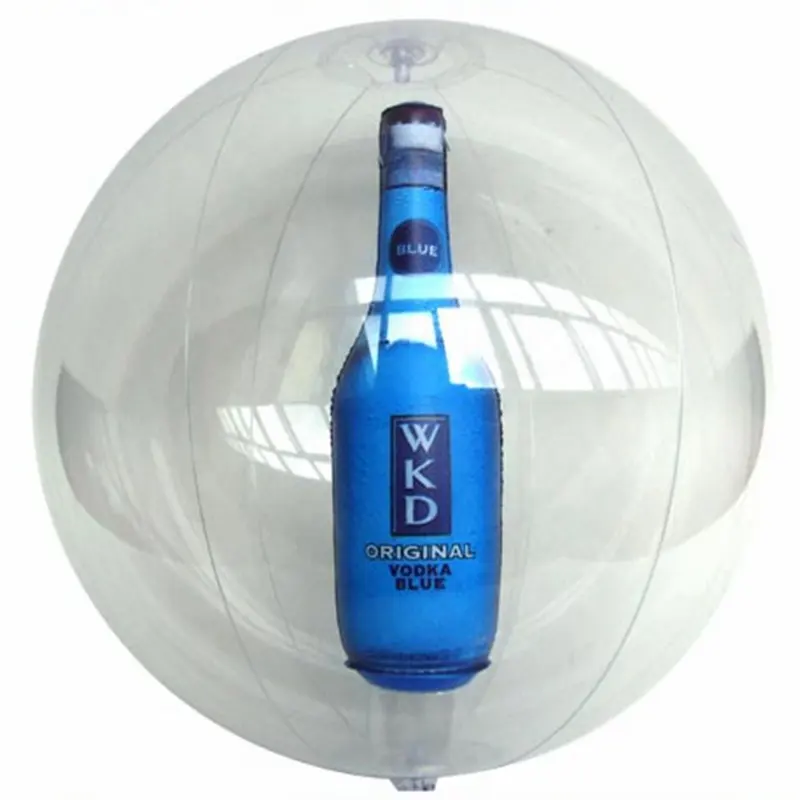 16" Inflatable Beach Ball with 3D bottle inside