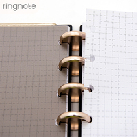 Anneaux de reliure RINGNOTE en aluminium de 24 mm (1 pouce), lot de 100, pour carnets, journaux et agendas à couverture rigide