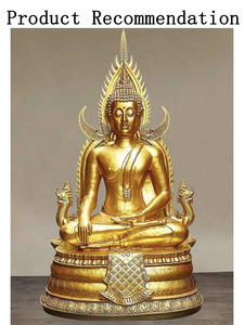 <span class=keywords><strong>Bouddha</strong></span> doré thaïlandais <span class=keywords><strong>en</strong></span> résine de fibre de verre, grand modèle, pour intérieur et extérieur, avec feuille d'<span class=keywords><strong>or</strong></span>, <span class=keywords><strong>Bouddha</strong></span> assis thaïlandais - Product Image 4