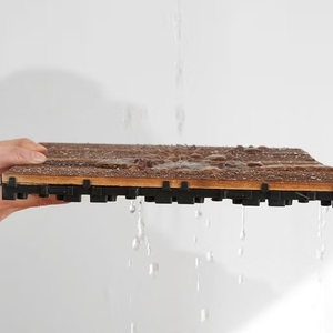 Baldosas de Madera Carbonizada para Patio, Antideslizantes, Anti-UV, Encajables, para Jardín - Product Image 2