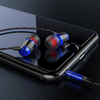 [Personalizado R4] Auriculares Intrauditivos con Cable Metálico, Universales para Teléfonos Móviles, Conector de 3.5mm, Sin Cancelación de Ruido, No Impermeables