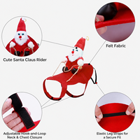Costume de Noël d'hiver pour chien, motif Père Noël, en feutre réglable, pour cosplay d'animal de compagnie