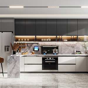 Diseños de Cocinas de Lujo, Estilo Moderno, Muebles de <span class=keywords><strong>Cocina</strong></span> Modulares, Muebles de <span class=keywords><strong>Cocina</strong></span> de Diseño de Lujo Personalizados - Product Image 3
