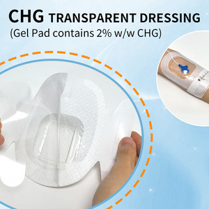 CHG Chlorhexidine Transparent Gel <b>Dressing</b> for PICC Central Venous Catheter Fixation, <b>Waterproof</b>, 1 Piece - Product Image 3